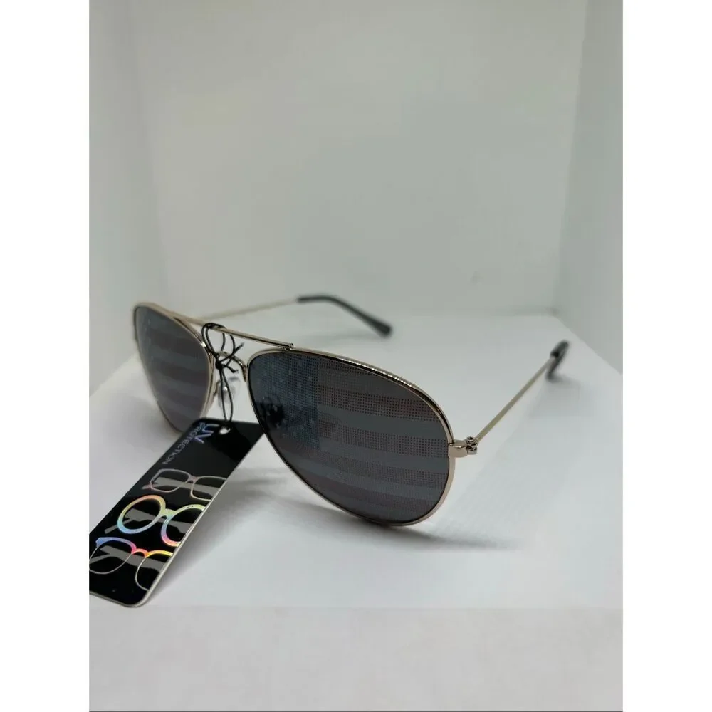 Patriotic Aviator Sunglasses American Flag Lens UV Protection Unisex